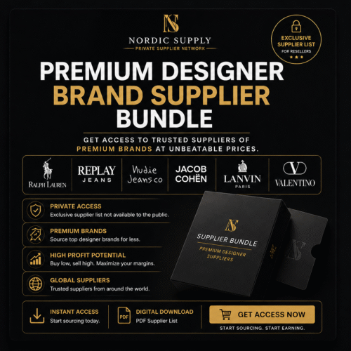 Premium designer brand supplier bundle